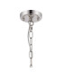 DeRuyter 27cm Flush/Single Pendant 1 Light Adjustable E27 Polished Nickel/Amber Glass-6