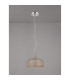 DeRuyter 27cm Flush/Single Pendant 1 Light Adjustable E27 Polished Nickel/Amber Glass-8