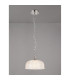 DeRuyter 27cm Flush/Single Pendant 1 Light Adjustable E27 Polished Nickel/Frosted Glass-3
