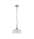 DeRuyter 27cm Flush/Single Pendant 1 Light Adjustable E27 Polished Nickel/Frosted Glass-5