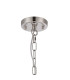 DeRuyter 27cm Flush/Single Pendant 1 Light Adjustable E27 Polished Nickel/Frosted Glass-6