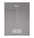 DeRuyter 27cm Flush/Single Pendant 1 Light Adjustable E27 Polished Nickel/Frosted Glass-8