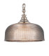 DeRuyter 27cm Flush/Single Pendant 1 Light Adjustable E27 Polished Nickel/Smoke Glass-7