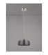 DeRuyter 27cm Flush/Single Pendant 1 Light Adjustable E27 Polished Nickel/Smoke Glass-8