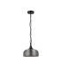 DeRuyter 27cm Flush/Single Pendant 1 Light Adjustable E27 Satin Black/Smoke Glass-5