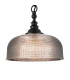 DeRuyter 27cm Flush/Single Pendant 1 Light Adjustable E27 Satin Black/Smoke Glass-7