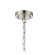 DeRuyter 27cm Flush/Single Pendant 1 Light Adjustable E27 Satin Nickel/Clear Glass-5