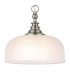 DeRuyter 27cm Flush/Single Pendant 1 Light Adjustable E27 Satin Nickel/Clear Glass-6