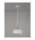 DeRuyter 27cm Flush/Single Pendant 1 Light Adjustable E27 Satin Nickel/Clear Glass-7