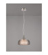DeRuyter 27cm Flush/Single Pendant 1 Light Adjustable E27 Satin Nickel/Smoke Glass-3