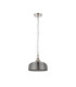DeRuyter 27cm Flush/Single Pendant 1 Light Adjustable E27 Satin Nickel/Smoke Glass-5