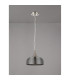 DeRuyter 27cm Flush/Single Pendant 1 Light Adjustable E27 Satin Nickel/Smoke Glass-8