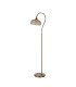 DeRuyter Floor Lamp 1 Light E27 Antique Brass/Amber Glass-4
