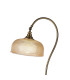 DeRuyter Floor Lamp 1 Light E27 Antique Brass/Amber Glass-5