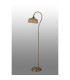 DeRuyter Floor Lamp 1 Light E27 Antique Brass/Amber Glass-8