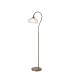 DeRuyter Floor Lamp 1 Light E27 Antique Brass/Frosted Glass-1