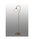 DeRuyter Floor Lamp 1 Light E27 Antique Brass/Frosted Glass-3