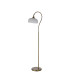 DeRuyter Floor Lamp 1 Light E27 Antique Brass/Frosted Glass-4