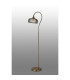 DeRuyter Floor Lamp 1 Light E27 Antique Brass/Smoke Glass-3