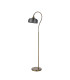 DeRuyter Floor Lamp 1 Light E27 Antique Brass/Smoke Glass-4
