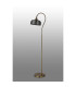 DeRuyter Floor Lamp 1 Light E27 Antique Brass/Smoke Glass-8