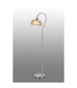 DeRuyter Floor Lamp 1 Light E27 Polished Nickel/Amber Glass-3