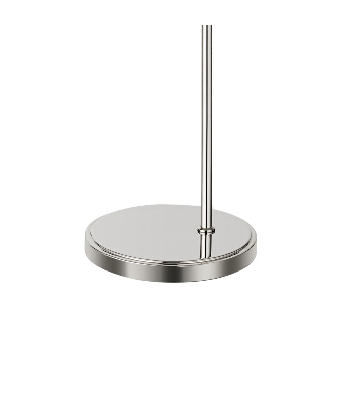 DeRuyter Floor Lamp 1 Light E27 Polished Nickel/Amber Glass-6