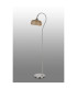 DeRuyter Floor Lamp 1 Light E27 Polished Nickel/Amber Glass-8