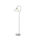 DeRuyter Floor Lamp 1 Light E27 Polished Nickel/Frosted Glass-1