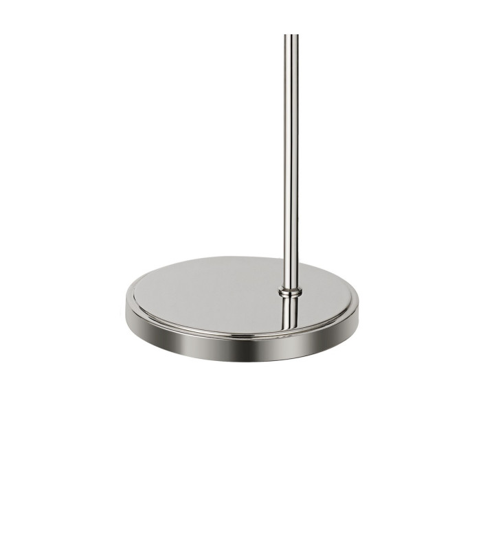 DeRuyter Floor Lamp 1 Light E27 Polished Nickel/Frosted Glass-7