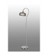 DeRuyter Floor Lamp 1 Light E27 Polished Nickel/Smoke Glass-3