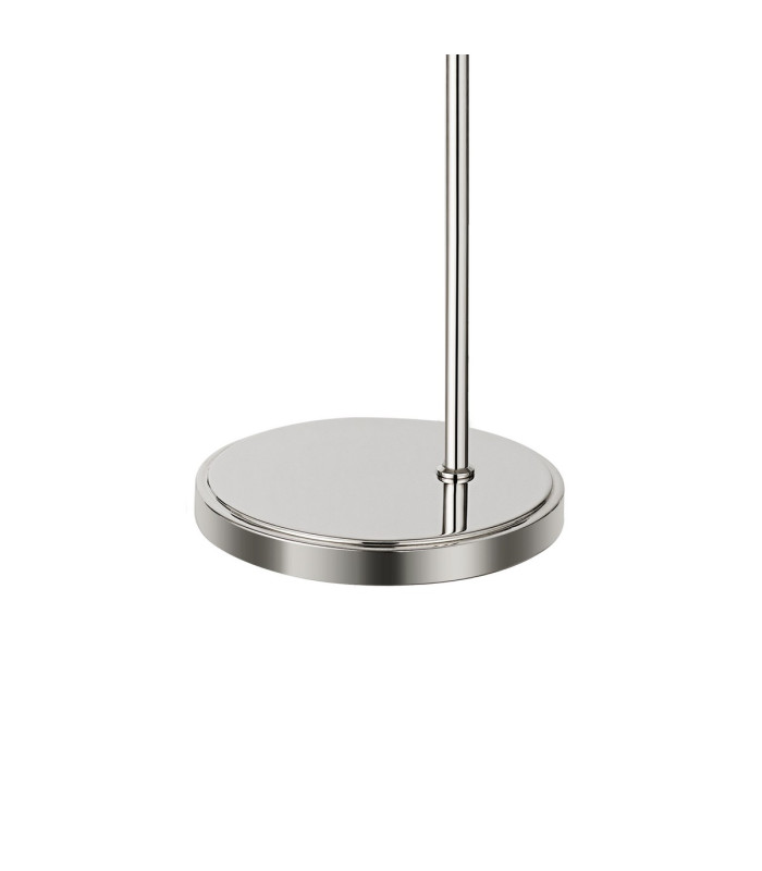 DeRuyter Floor Lamp 1 Light E27 Polished Nickel/Smoke Glass-7