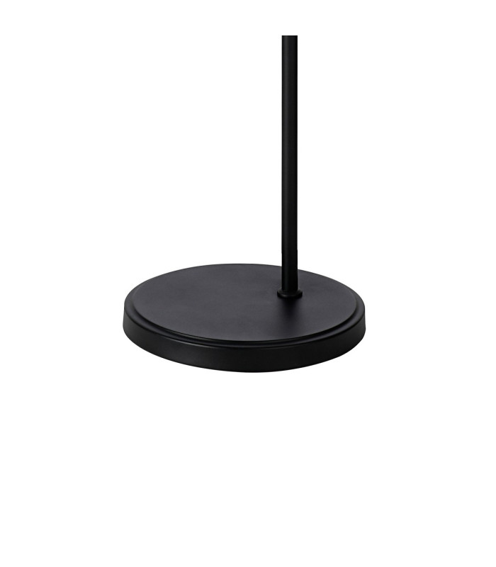 DeRuyter Floor Lamp 1 Light E27 Satin Black/Amber Glass-7