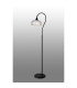 DeRuyter Floor Lamp 1 Light E27 Satin Black/Clear Glass-3