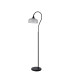 DeRuyter Floor Lamp 1 Light E27 Satin Black/Clear Glass-4