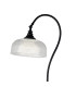 DeRuyter Floor Lamp 1 Light E27 Satin Black/Clear Glass-5