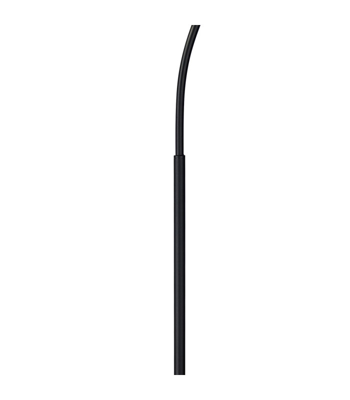 DeRuyter Floor Lamp 1 Light E27 Satin Black/Frosted Glass-6