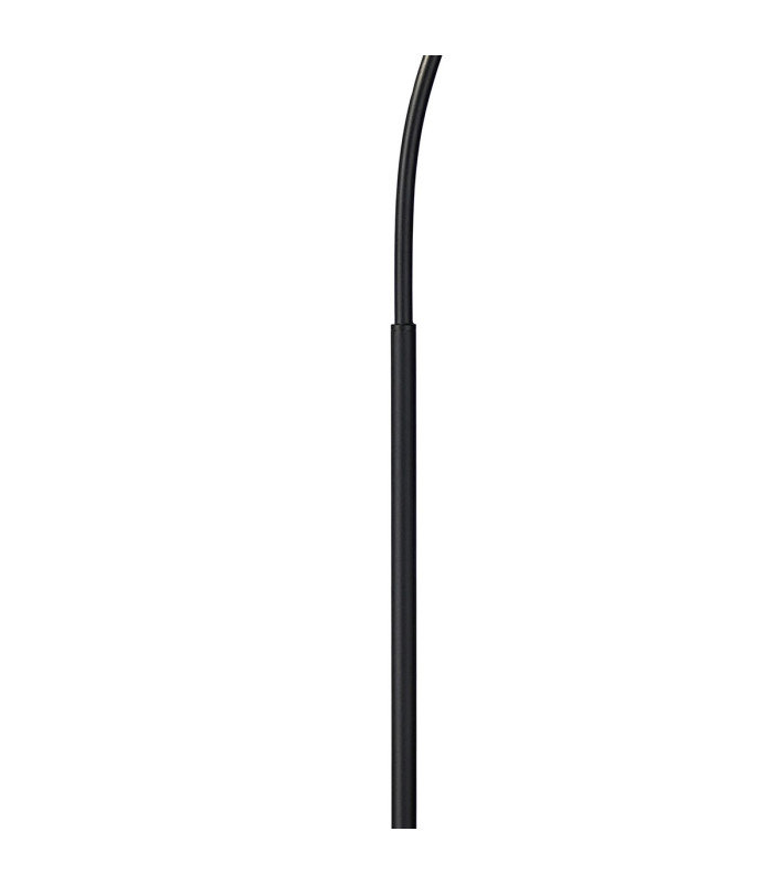 DeRuyter Floor Lamp 1 Light E27 Satin Black/Smoke Glass-5