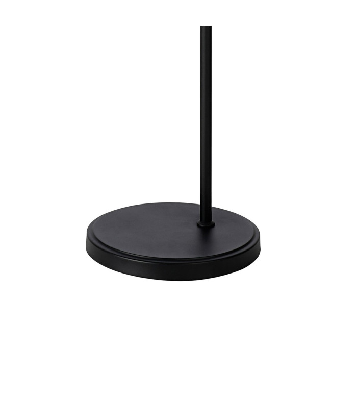 DeRuyter Floor Lamp 1 Light E27 Satin Black/Smoke Glass-6