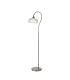 DeRuyter Floor Lamp 1 Light E27 Satin Nickel/Clear Glass-1