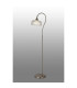DeRuyter Floor Lamp 1 Light E27 Satin Nickel/Clear Glass-3
