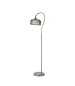 DeRuyter Floor Lamp 1 Light E27 Satin Nickel/Smoke Glass-1