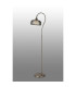 DeRuyter Floor Lamp 1 Light E27 Satin Nickel/Smoke Glass-3