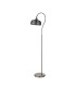 DeRuyter Floor Lamp 1 Light E27 Satin Nickel/Smoke Glass-4