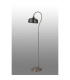 DeRuyter Floor Lamp 1 Light E27 Satin Nickel/Smoke Glass-8