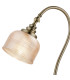 DeRuyter Table Lamp 1 Light E27 Antique Brass/Amber Glass-6