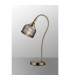 DeRuyter Table Lamp 1 Light E27 Antique Brass/Smoke Glass-3