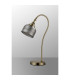 DeRuyter Table Lamp 1 Light E27 Antique Brass/Smoke Glass-7