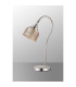 DeRuyter Table Lamp 1 Light E27 Polished Nickel/Amber Glass-7