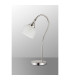 DeRuyter Table Lamp 1 Light E27 Polished Nickel/Frosted Glass-7